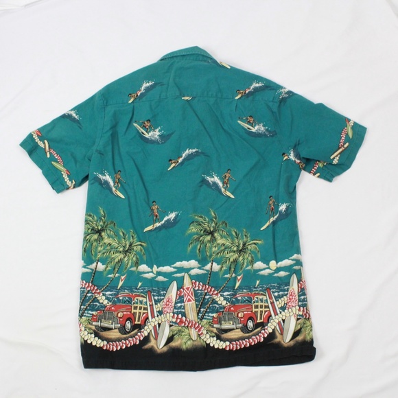 80's RJC Hawaiian Camp Button Up Shirt Adult Large - Picture 2 of 7